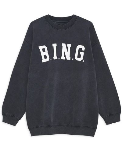 Anine Bing Sweatshirt TYLER SWEATSHIRT BING - Blau