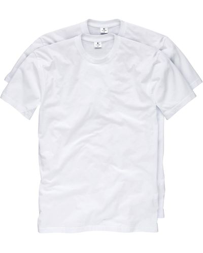 RAGMAN T-Shirt - Doppelpack - Weiß