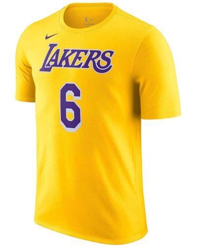 Nike Basketball NBA T-Shirt LOS ANGELES LAKERS ANTHONY DAVIS - Gelb