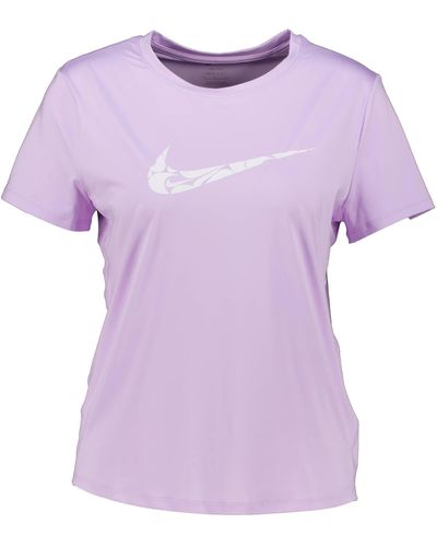 Nike Laufshirt ONE SWOOSH DRI-FIT Regular Fit Kurzarm - Lila