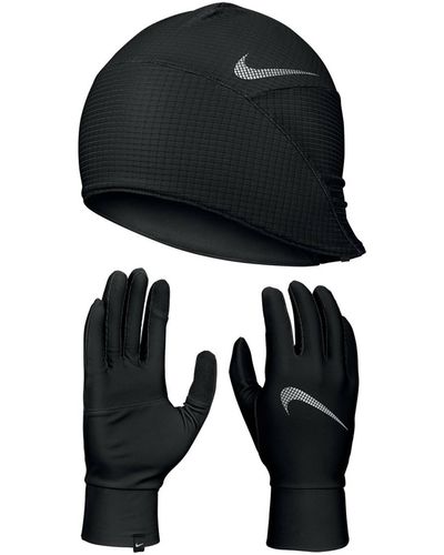 Nike Set Mütze und Handschuhe - Schwarz