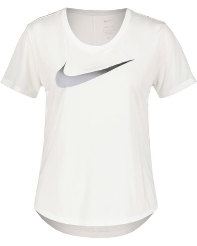 Nike Sportshirt ONE DRI-FIT SWOOSH SS - Weiß
