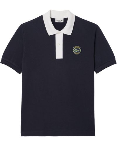 Lacoste Poloshirt L. 12. 12 aus Baumwoll-Piqué Classic Fit - Blau
