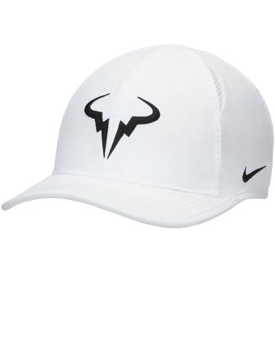 Nike Tennis-Cap DRI-FIT CLUB UNSTRUCTED RAFA - Weiß