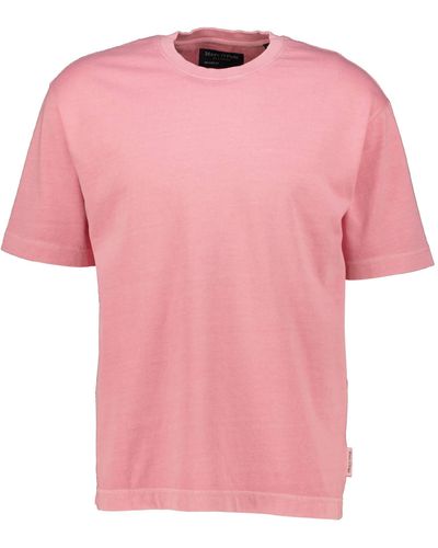 Marc O' Polo T-Shirt aus schwerem Bio-Baumwoll-Jersey Relaxed Fit - Pink