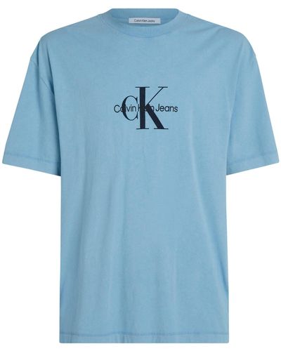 Calvin Klein T-Shirt ARCHIVAL MONOLOGO TEE - Blau