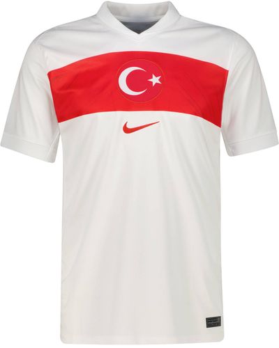 Nike EM Fußballtrikot TÜRKEI 2024/25 STADIUM HOME - Weiß