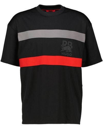 HUGO T-Shirt DRACE_RB - Schwarz