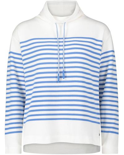BETTY&CO Casual-Sweatshirt mit Kragen - Blau