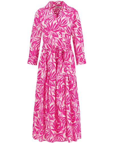 0039 Italy Hemdblusenkleid JULENE - Pink