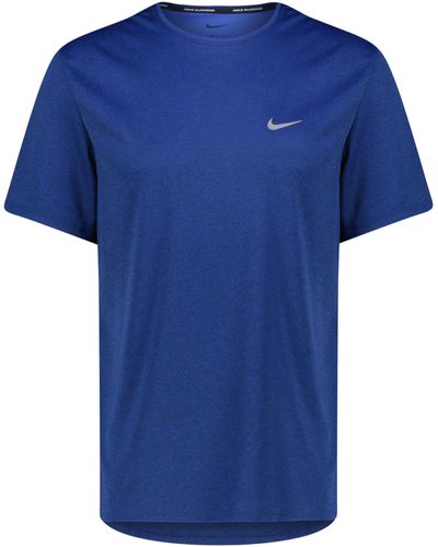 Nike Laufshirt DRI-FIT UV MILER - Blau