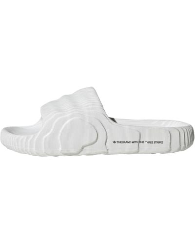 adidas Originals Lifestyle - Schuhe - adilette 22 Badelatsche Beige - Weiß