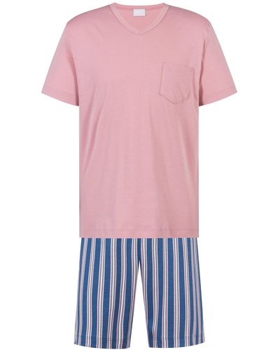 Mey Schlafanzug Serie Summery Stripes - Pink