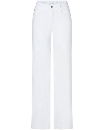 M·a·c Jeans DREAM WIDE Straight Fit - Weiß