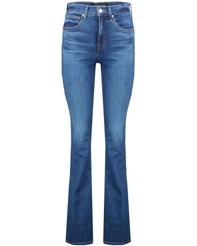 Veronica Beard Bootcut-Jeans BEVERLY Skinny Fit - Blau