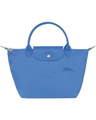 Longchamp Handtasche LE PLIAGE GREEN NYLON TOP HANDLE BAG S - Blau