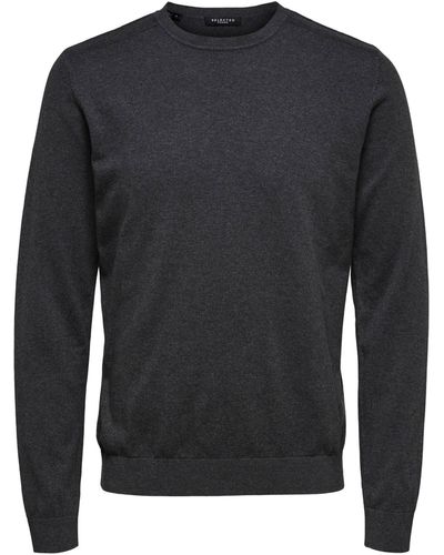 SELECTED Strickpullover SLHBERG CREW NECK B - Mehrfarbig