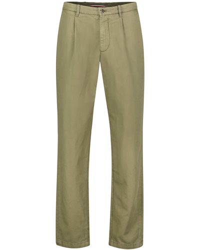 Tommy Hilfiger Chinohose HARLEM Relaxed Tapered Fit - Grün