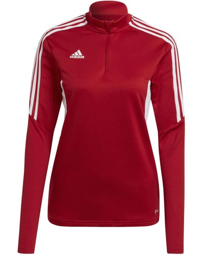 adidas Originals Fußball - Teamsport Textil - Sweatshirts Condivo 22 HalfZip Sweatshirt - Rot