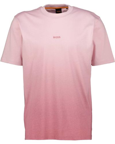 BOSS T-Shirt TE_GRADIENT Regular Fit - Pink
