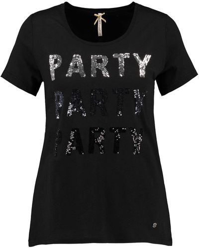 Key Largo T-Shirt WT PARTY ROUND - Schwarz
