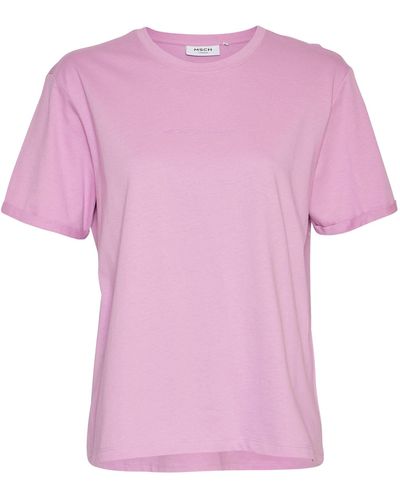Moss Copenhagen T-Shirt MSCHTERINA Organic - Pink