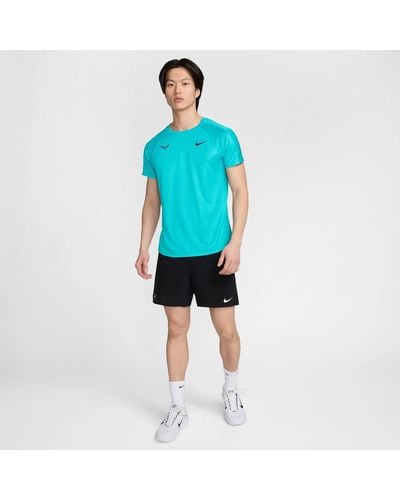 Nike Tennisshirt RAFA CHALLENGER DRI-FIT Regular Fit Kurzarm - Blau