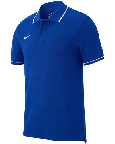 Nike Fußball Poloshirt "Club" Kurzarm - Blau