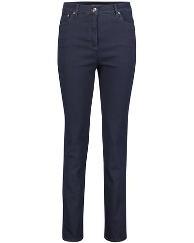 Betty Barclay Basic-Jeans mit aufgesetzten Taschen - Blau