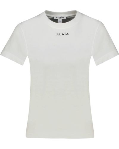 Alaïa T-Shirt - Weiß