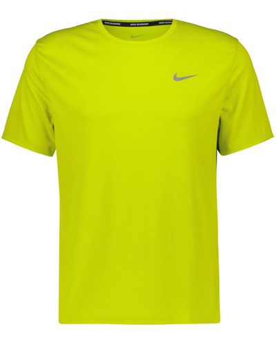 Nike Laufshirt DRI-FIT UV MILER - Gelb