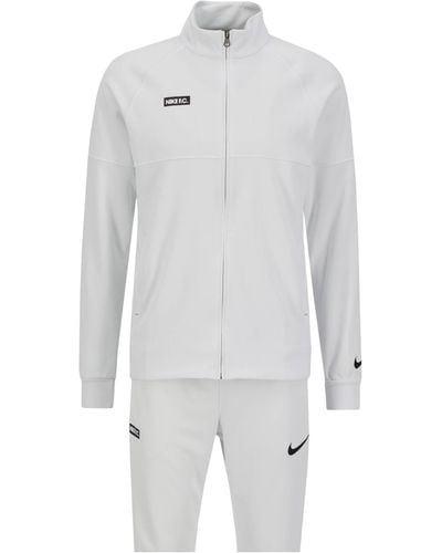 Nike Fußball Trainingsanzug F.C. DRI-FIT zweiteilig - Weiß