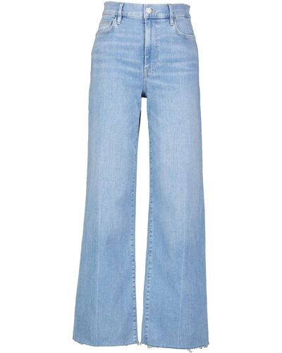 FRAME Jeans LE SLIM PALAZZO RAW FRAY High Rise Fit - Blau