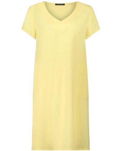 Betty Barclay Sommerkleid mit V-Ausschnitt - Gelb