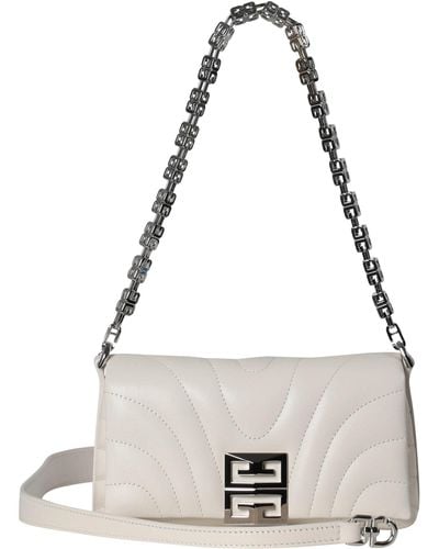 Givenchy Schultertasche MICRO 4G SOFT BAG aus Kalbsleder - Mettallic