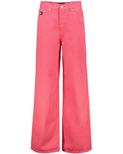 Tommy Hilfiger Jeans POP STRAIGHT LEG PANTS - Pink