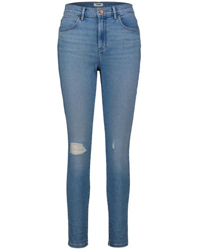 Wrangler Jeans Skinny Fit - Blau