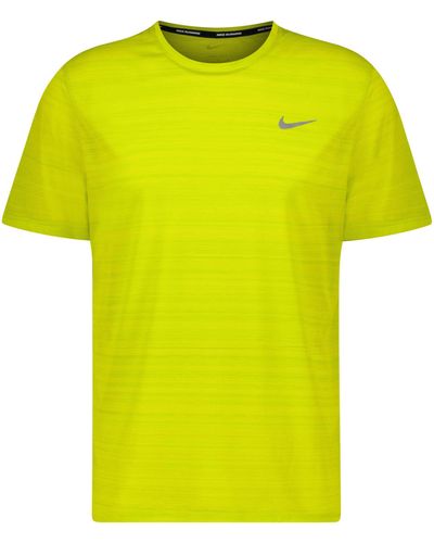 Nike Laufshirt DRI-FIT MILER - Gelb