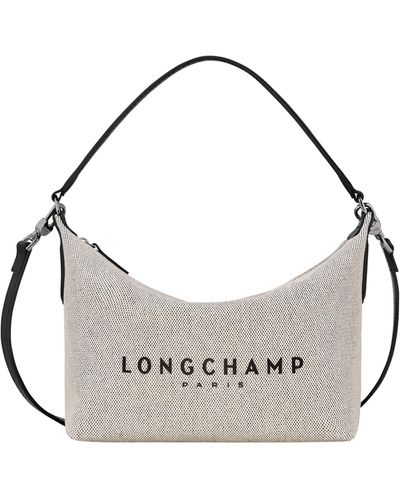 Longchamp Schultertasche ESSENTIAL TOILE - Grau