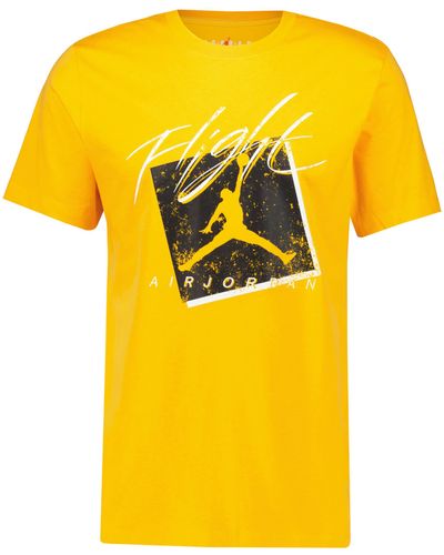 Nike T-Shirt BRAND - Gelb