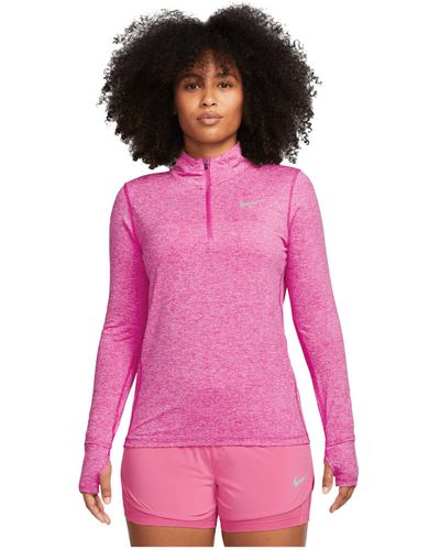 Nike Running - Textil - Sweatshirts Drill Top Running - Pink