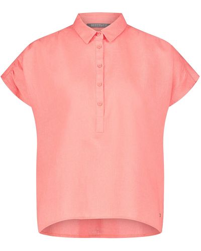 BETTY&CO Hemdbluse mit Kragen - Pink