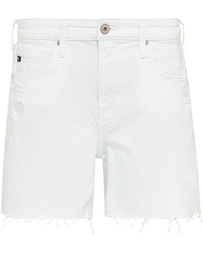 AG Jeans Jeansshorts EX-BOYFRIEND - Weiß