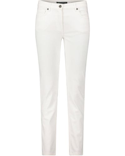 Betty Barclay Basic-Jeans mit Waschung - Weiß