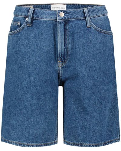 Calvin Klein Jeansshorts 90S STRAIGHT SHORT - Blau