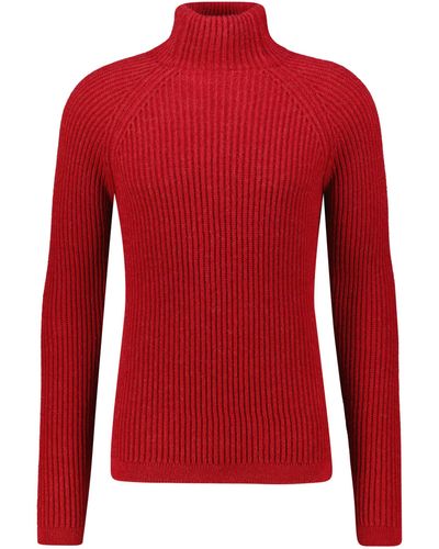 DRYKORN Strickpullover ARVID mit Wolle Regular Fit - Rot