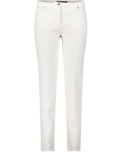Betty Barclay Perfect Body-Jeans mit Steppungen - Weiß