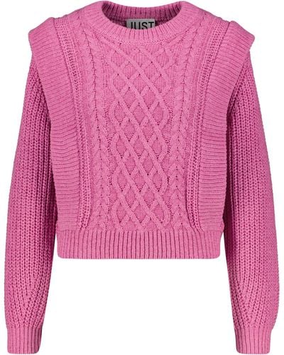 Just Female Pullover MIGHTY KNIT - Pink