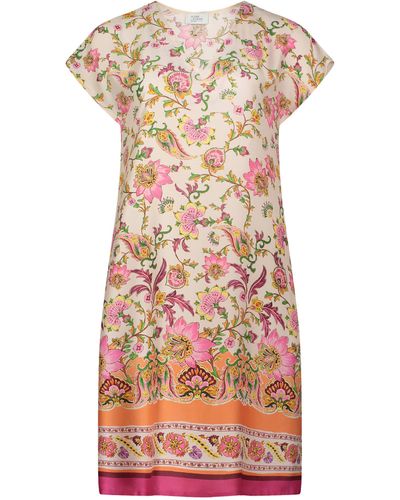 Vera Mont Sommerkleid mit überschnittenen Ärmeln - Pink