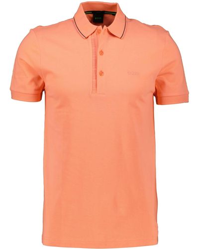 BOSS Poloshirt PAULE 4 Slim Fit - Orange